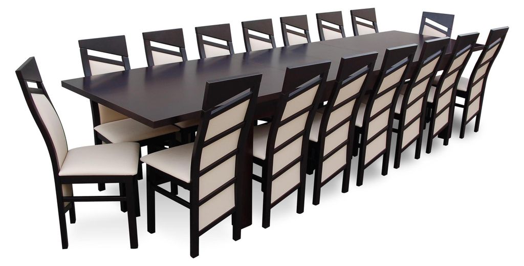 Klassische Designer Esszimmer Möbel Garnitur Lehnstuhl Tisch Gruppe 17tlg.Set