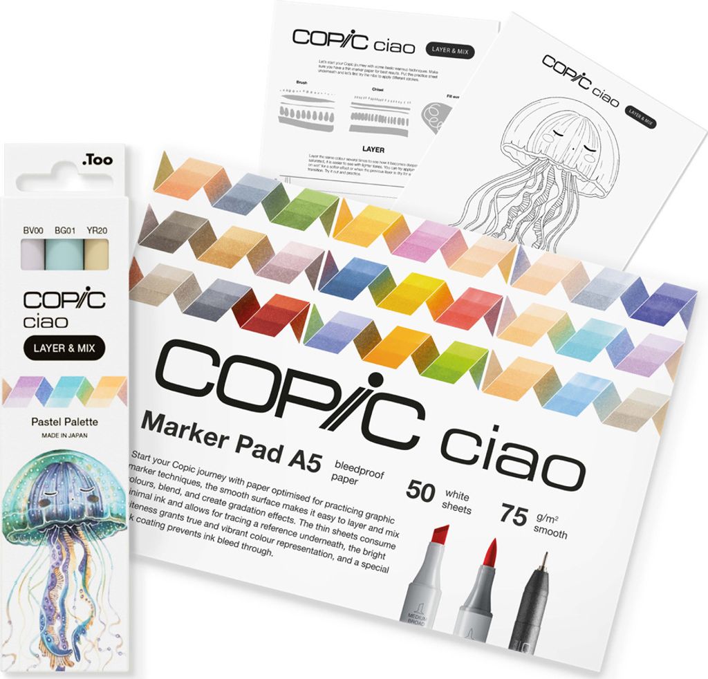 COPIC Marker ciao "LAYER & MIX Starter Set" Pastell