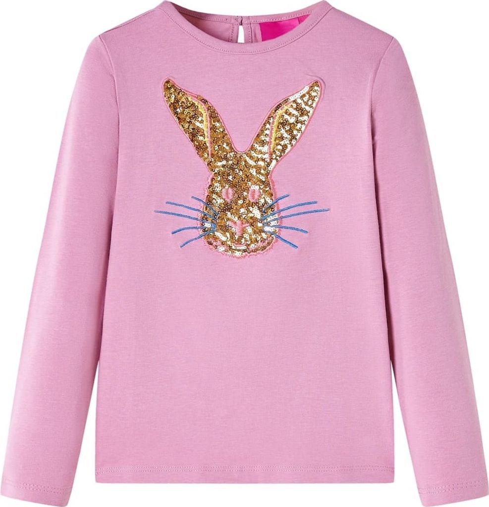 Kinder-Langarmshirt Dunkelrosa 104