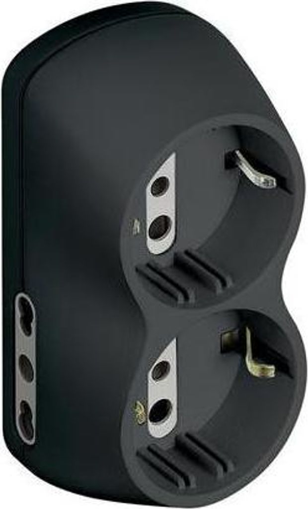 bticino S3614G Netzstecker-Adapter Anthrazit