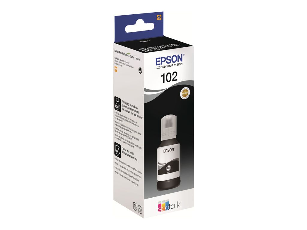 Inchiostro originale nero Epson 102 C13T03R140 7.500 pagine Immagine del prodotto 