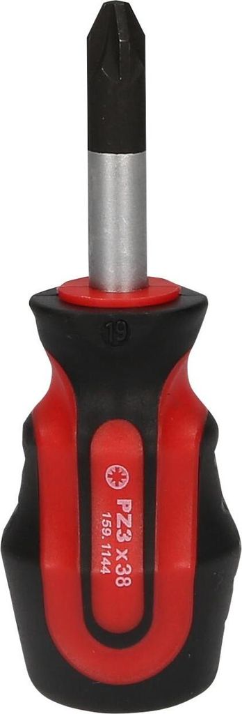 KS Tools ERGOTORQUEplus Schraubendreher, kurz, PZ3, 159.1144