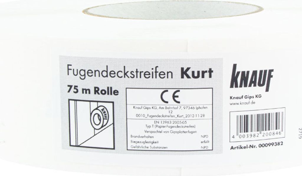 KNAUF Kurt Fugenband 75m x 50mm Band Produktbild 