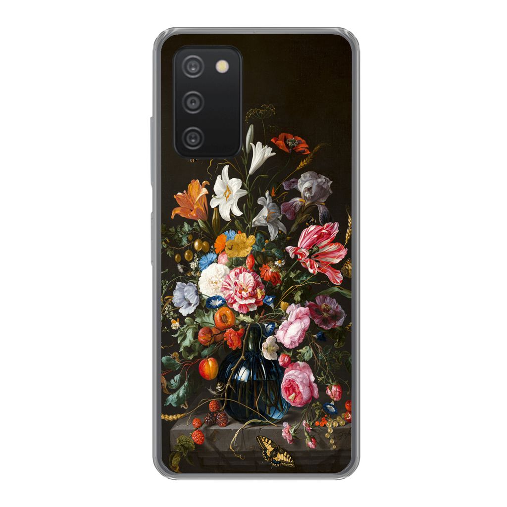MuchoWow Handyhülle Schutzhülle Hülle für Samsung Galaxy A53 5G Vase mit Blumen - Jan Davidsz de Heem - Kunst Silikon Softcase Handy Hülle -...