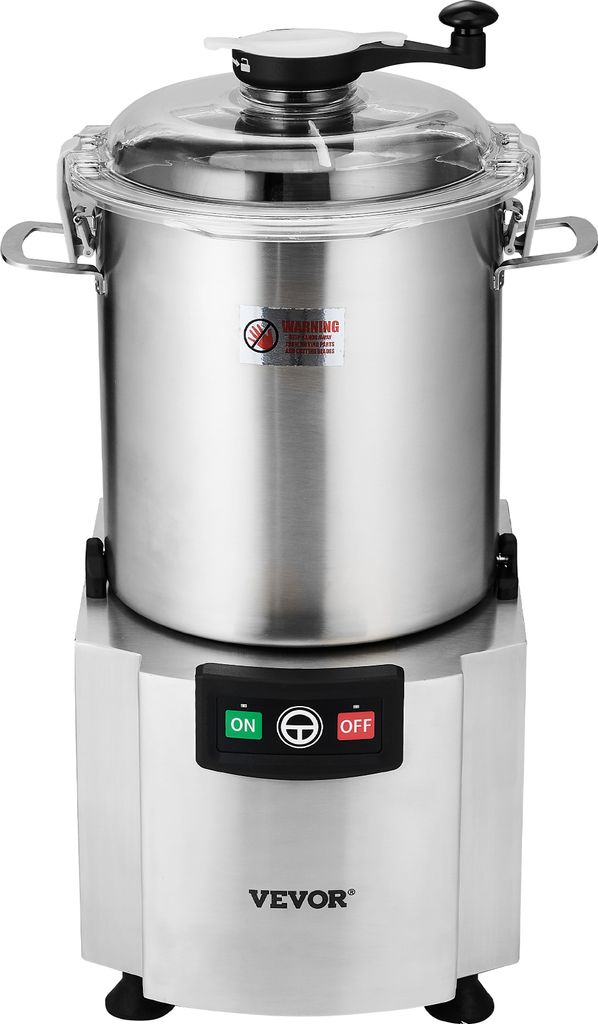 VEVOR Küchenmaschine, Gemüsezerkleinerer, 18 Liter, Küchenmaschine aus lebensmittelechtem Edelstahl, multifunktional zum Zerkleinern von Gemüse...