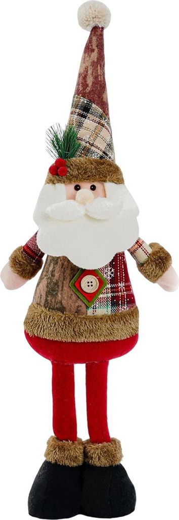Weihnachtsplüschtier mit einziehbaren Beinen, handgefertigtes Rentier, Schneemann, Weihnachtsmann-Plüschtier, Weihnachtsdekoration, Ornament
