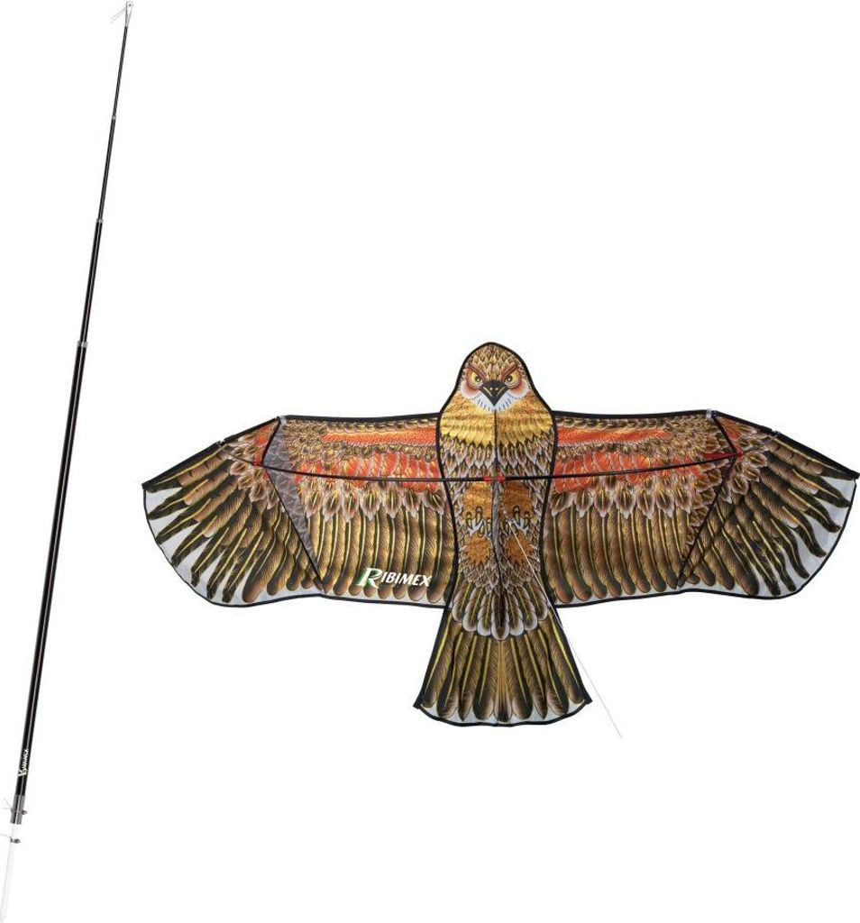 Schreckvogel Fliegender Raubvogel + Matte - Ribimex