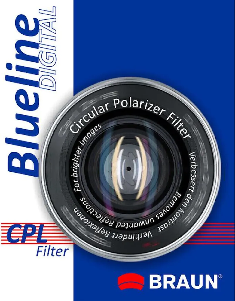 Filtre polarisant Braun C-PL 62 mm pour supprimer les reflets