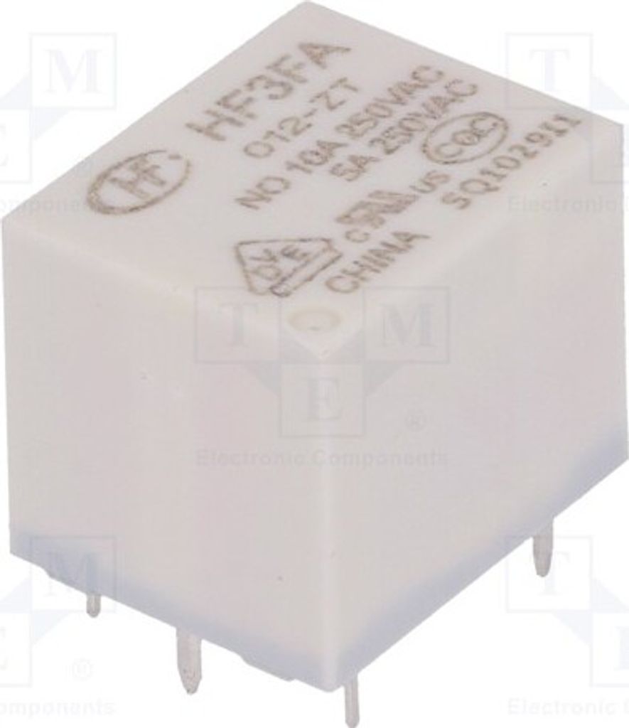 1x Relais: elektromagnetisch 10A/277VAC  USpule : 12VDC  Produktbild 