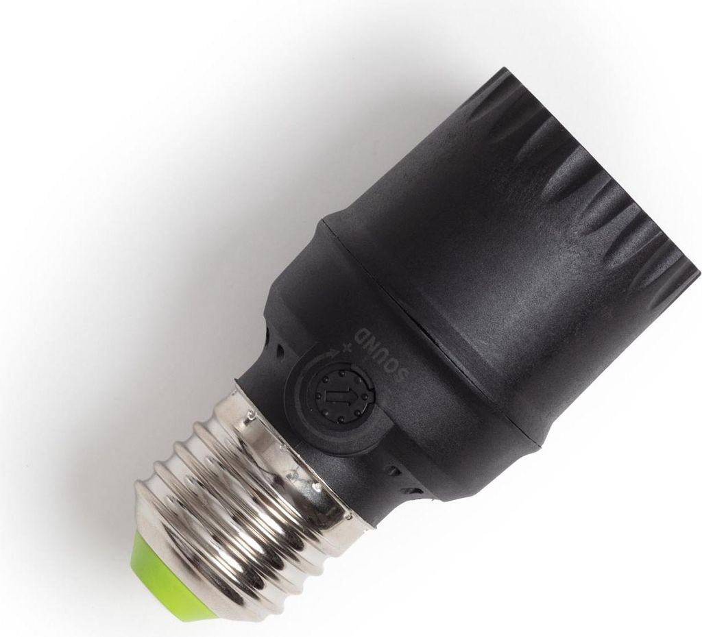 Geräusch Sensor für E27-Glühbirnen Schwarz