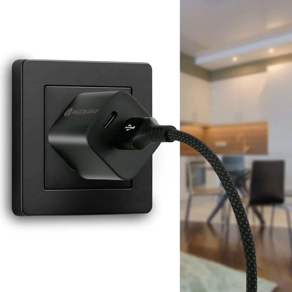 Cavo everActive CBB-2CBL 2m con Display LCD: Carica USB-C 3A Professionale - 5