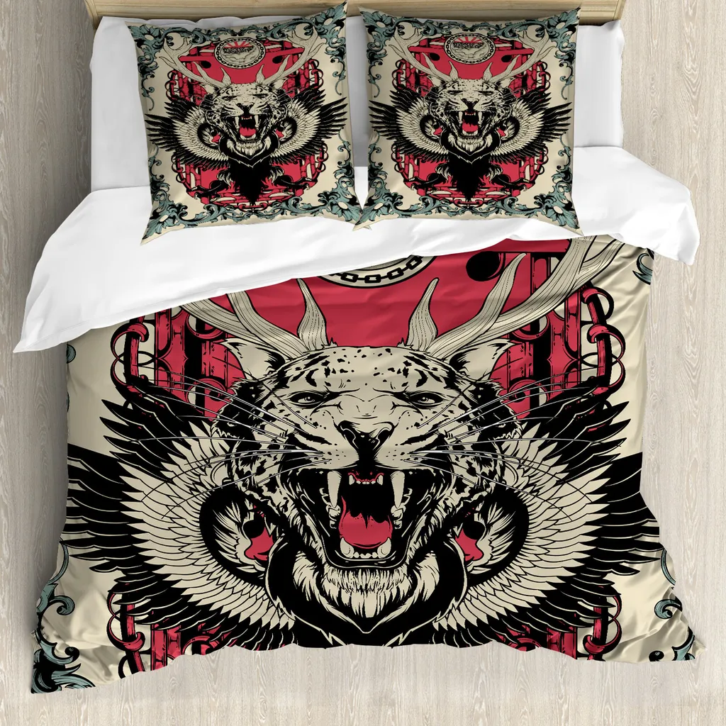 Copripiumino Leopardo con Ali ABAKUHAUS 200x200 Antiacaro Offerta