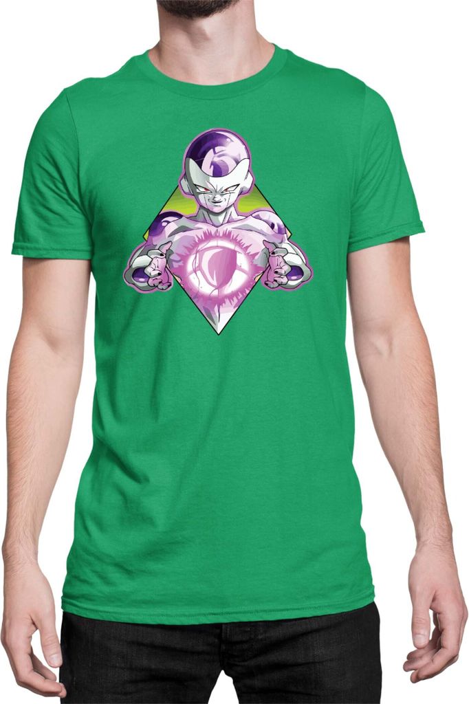 Herren T-Shirt Dragon Anime Manga Ball Z Frieza 04, Man L / Grün