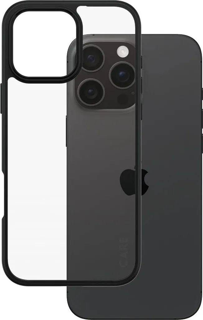 Protégez votre iPhone 16 Pro Max des Chocs : Coque PanzerGlass CARE Noire