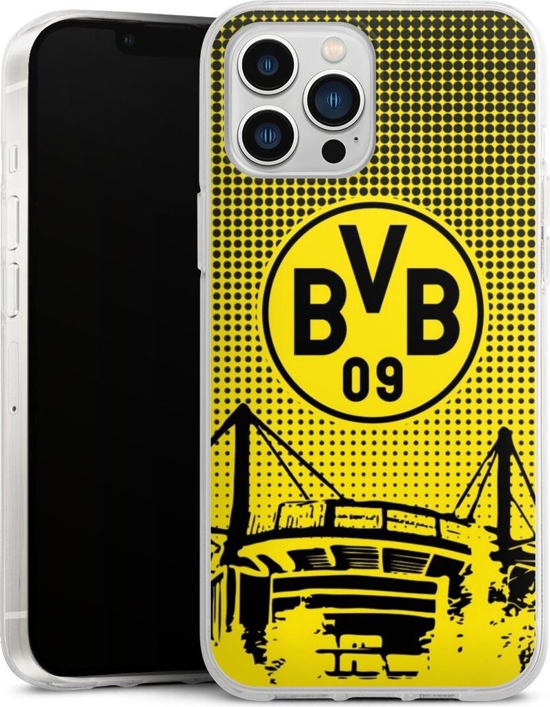 DeinDesign Handyhülle für Apple iPhone 13 Pro Max Silikon Hülle Case Smartphone Schutzhülle BVB Borussia Dortmund Stadion