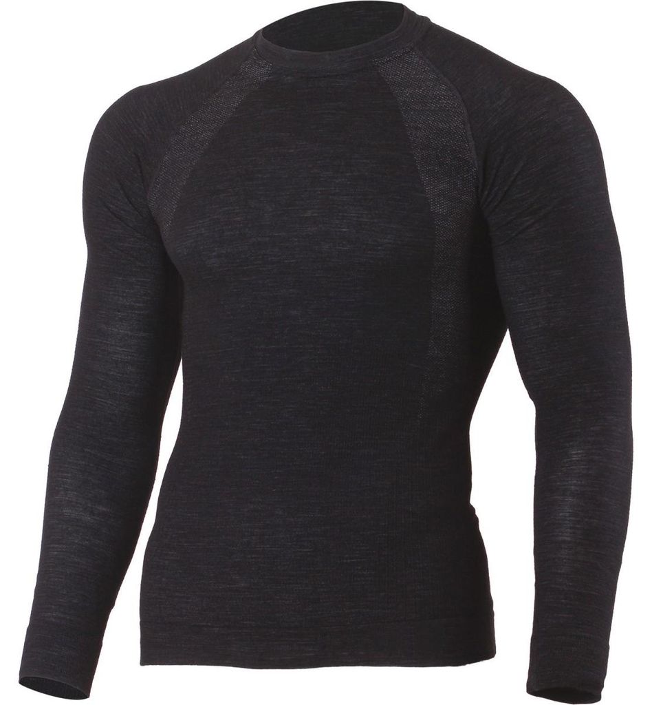 Lasting WAPOL Herren Merino nahtloses Langarmshirt