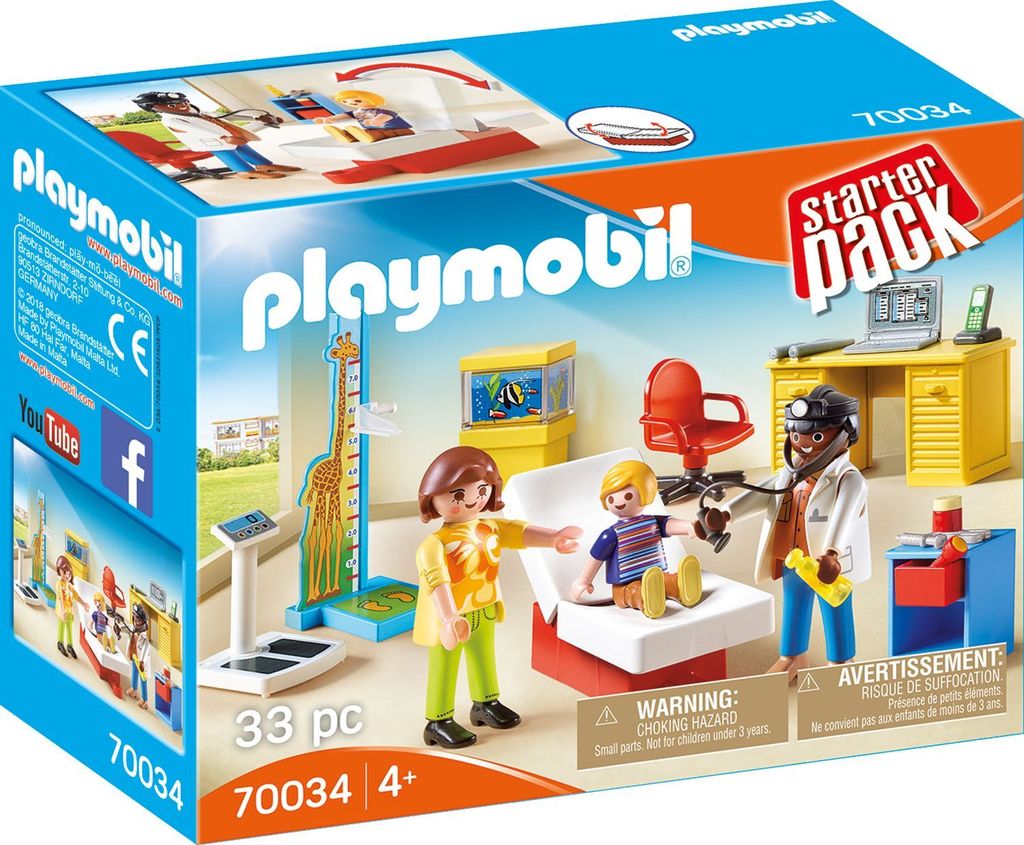 PLAYMOBIL StarterPack Beim Kinderarzt, 70034 Produktbild 