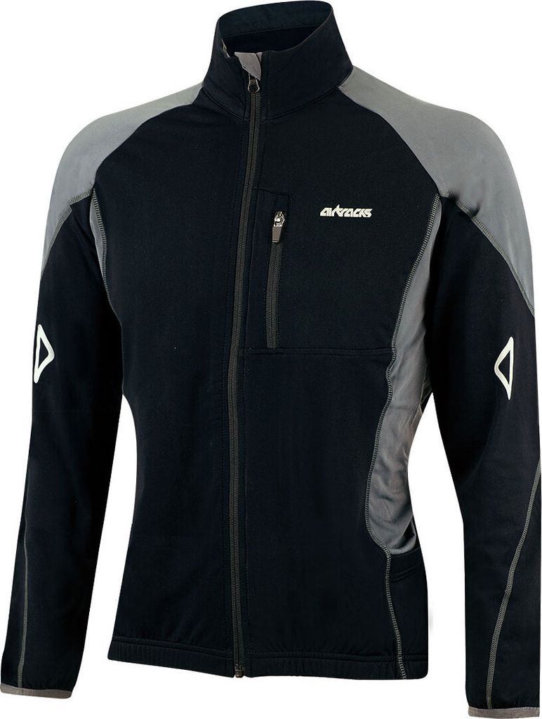 Airtracks Thermo Fahrradtrikot Langarm Pro T XL schwarz-grau