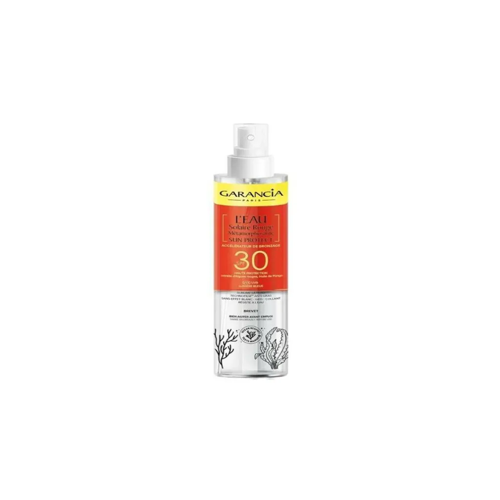 Eau Solaire Garancia SPF30 - Adieu Peau Collante et Traces Blanches !