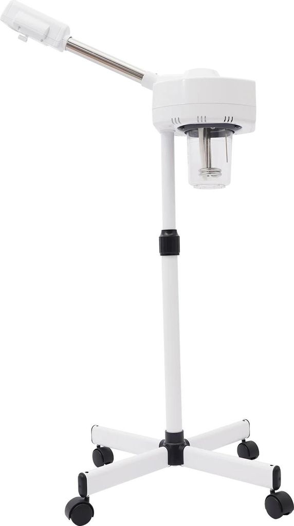 Gesichtsbedampfer Standgerät - DT-318 - 800 W - 360° Schwenkbarer Arm - Höhenverstellbar - 4 Rollen - EU-Stecker 220–240 V - Elfenbein