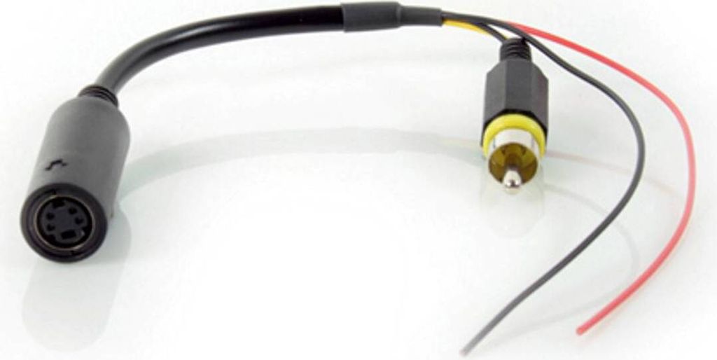 Caratec Monitor-Adapter 4-polige Kupplung auf Chinch-Stecker (nur Video)