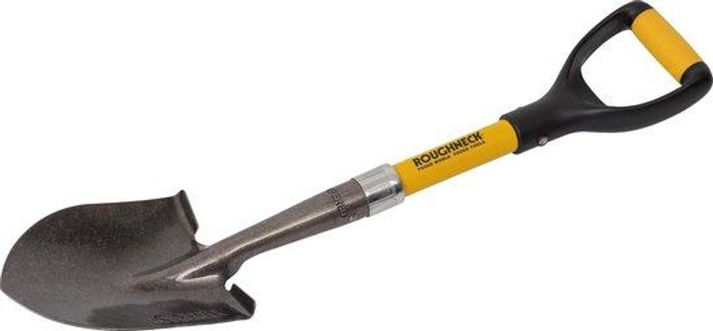 Klein Schneeschaufel 690 mm - Ideal für Graben und Schaufeln in kleinen Räumen - Ergonomischer Griff und Kohlenstoffstahl-Blade