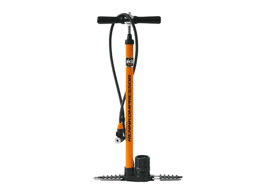 SKS 10062, Boden-Luftpumpe, Fahrrad, Schwarz, Orange, T-Typ Produktbild 