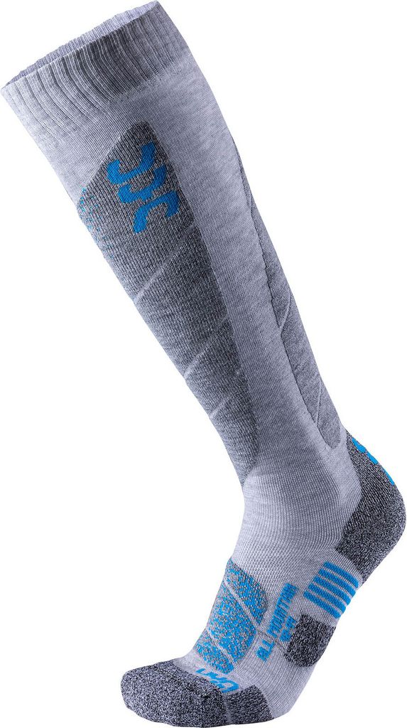 UYN All Mountain Skisocken Herren light grey melange/azur 35-38
