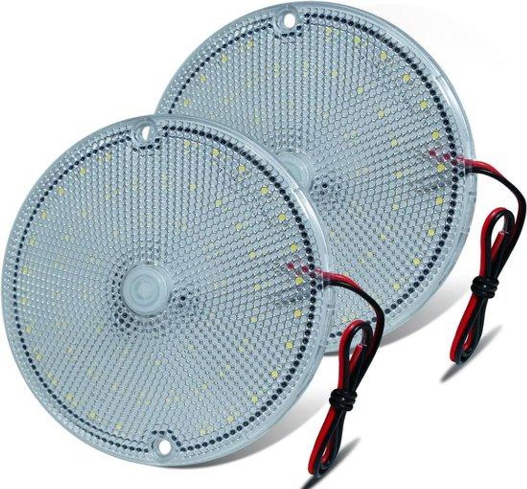LED-Lampe für Innenraum mit Schalter, 60 LEDs, hohe Helligkeit, Wechselspannung 9-85V, für Wohnwagen, Boote, Lastwagen.