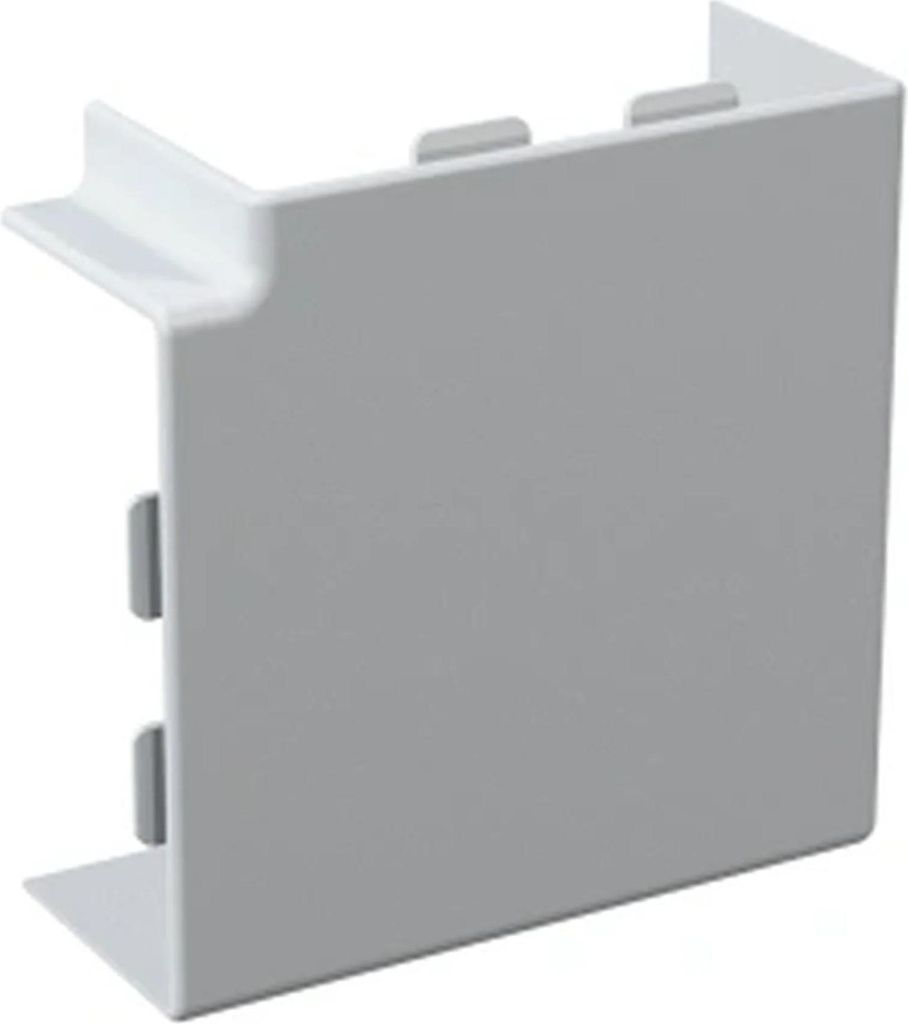 GGK hoekstuk, 62/130, zuiverwit, RAL 9010, 1 stuk. Productafbeelding 