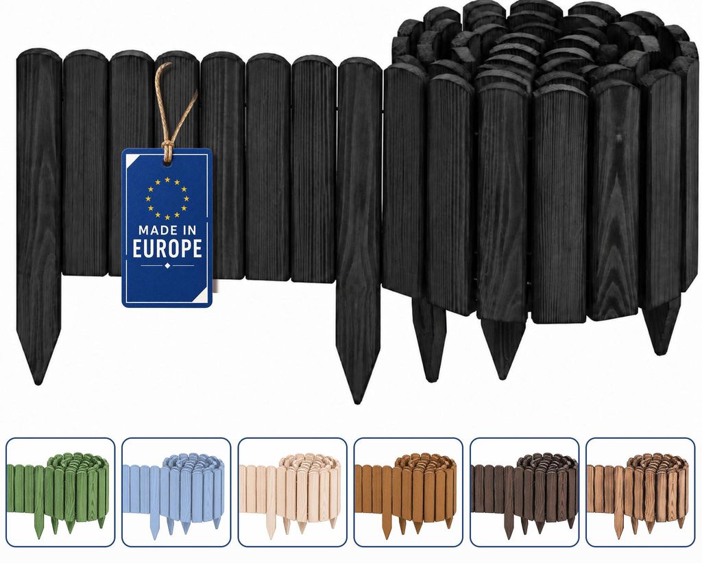 Woodygift – dřevěná ohraničení záhonů, svinovací plot, Obrázek produktu 