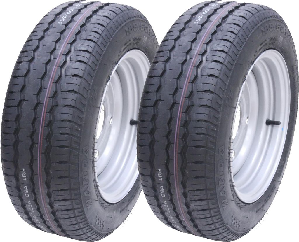 2-185/60 R12C 5 Spikes 112mm PCD Anhängerräder und Reifen Brian james Ifor williams