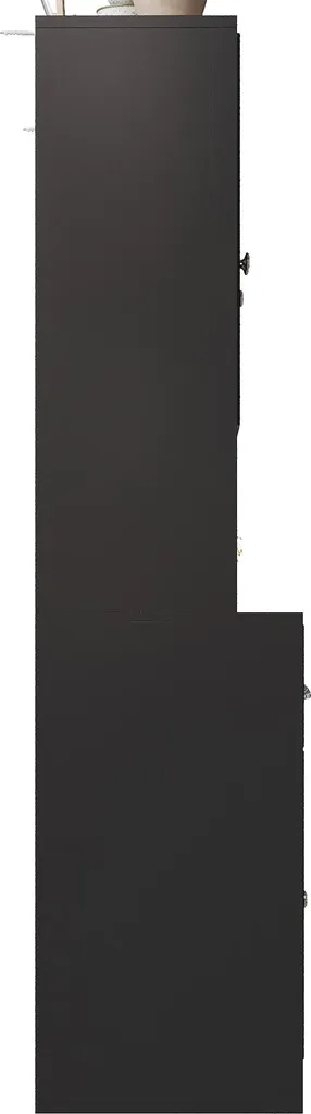 Buffet de cuisine complet avec éclairage LED et niche pour micro-ondes - 6