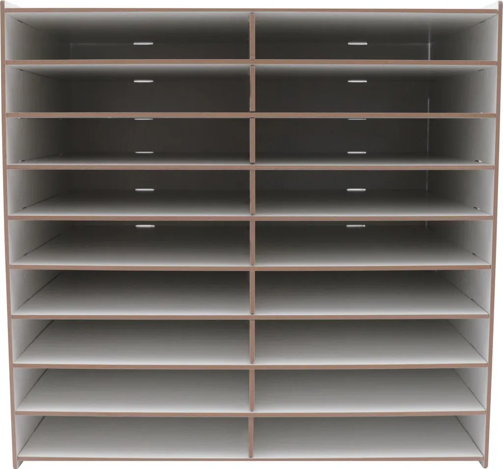 Rangement papier de bureau 9 étagères - Idéal archivage et tri courrier