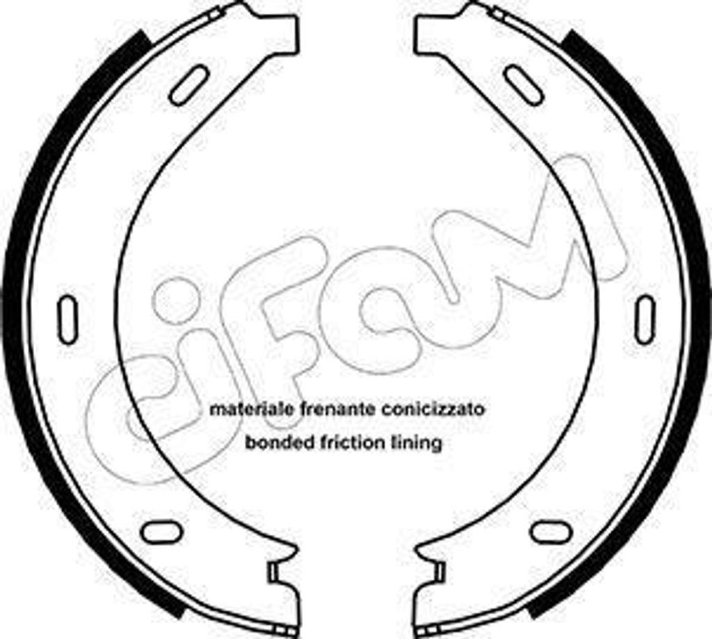 CIFAM 153-236 Handbremsbeläge passend für MERCEDES-BENZ VITO Bus (638) Handbremse 180,0mm