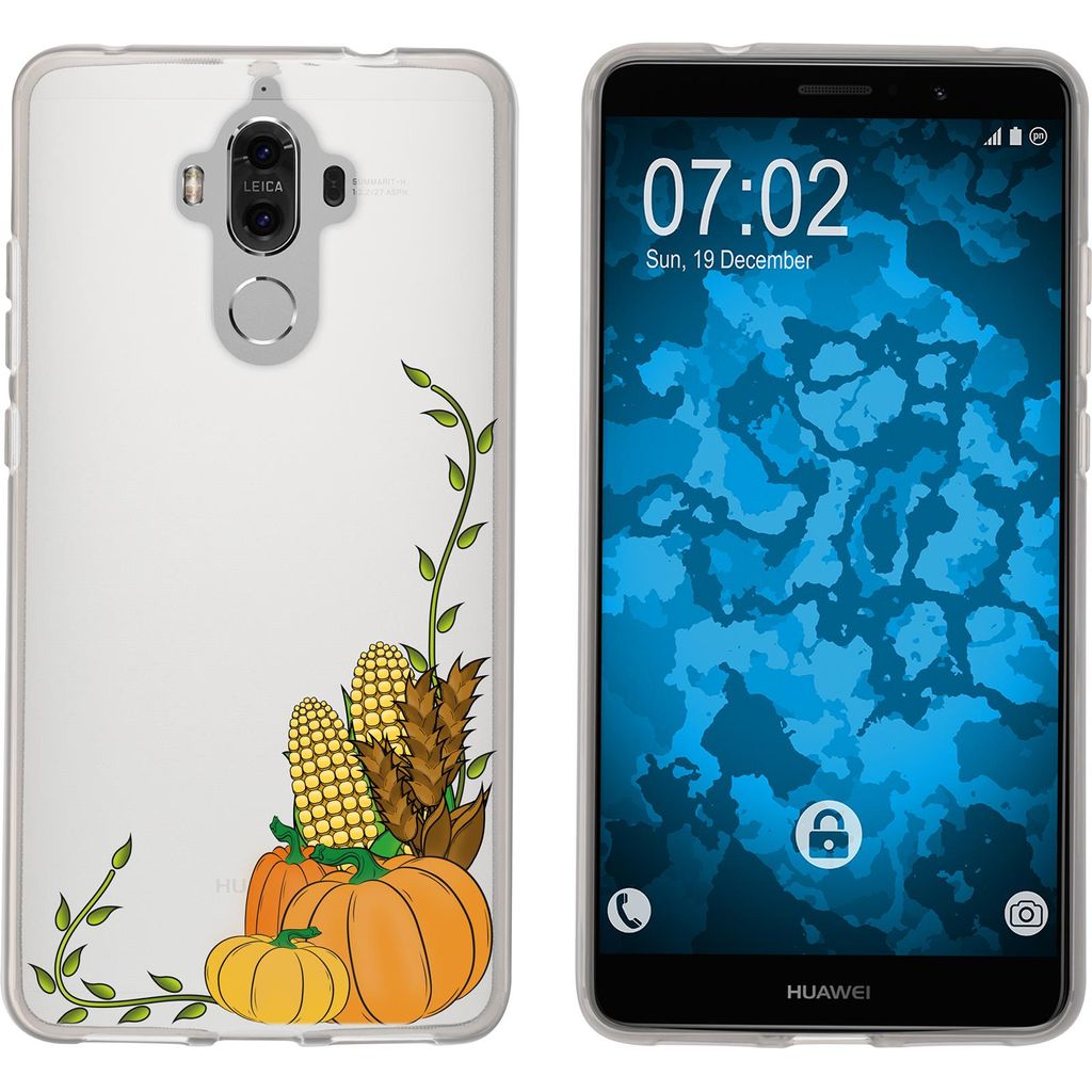 PhoneNatic Case kompatibel mit Huawei Mate 9 Silikon-Hülle Herbst Erntedankfest/Thanksgiving M5