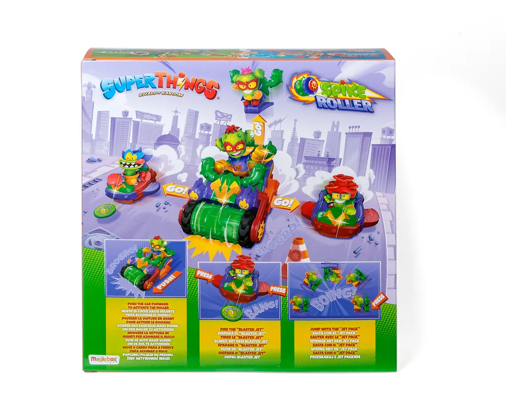 Superthings Kazoom Kids Spike Roller - Véhicule de Combat avec Figurine - 9
