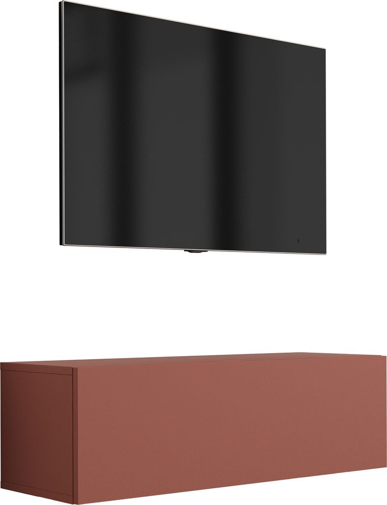 TV-Schrank : Ziegelrot, 100 x 34 x 32 cm