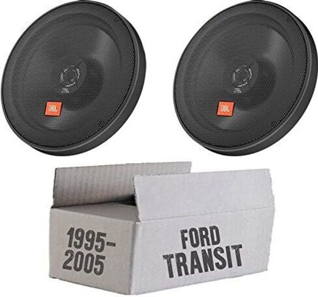 JBL STAGE2 624 | 2-Wege | 16,5cm Koax Lautsprecher - Einbauset passend für Ford Transit Front Heck - justSOUND