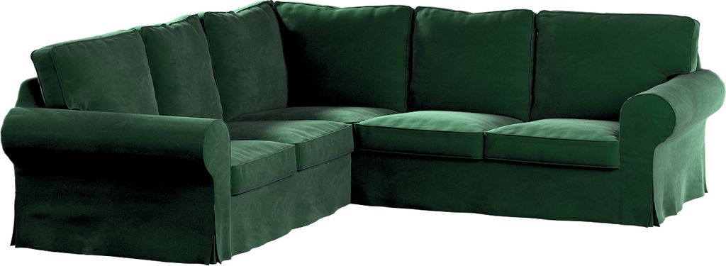 Dekoria Bezug für Ektorp Ecksofa, grün, Sofahusse für Ektorp Ecksofa