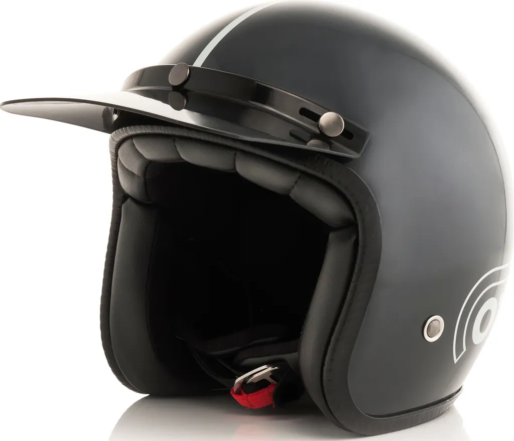 Casque Jet Acerbis Ottano Gris XS pour Scooter et Moto City de Luxe