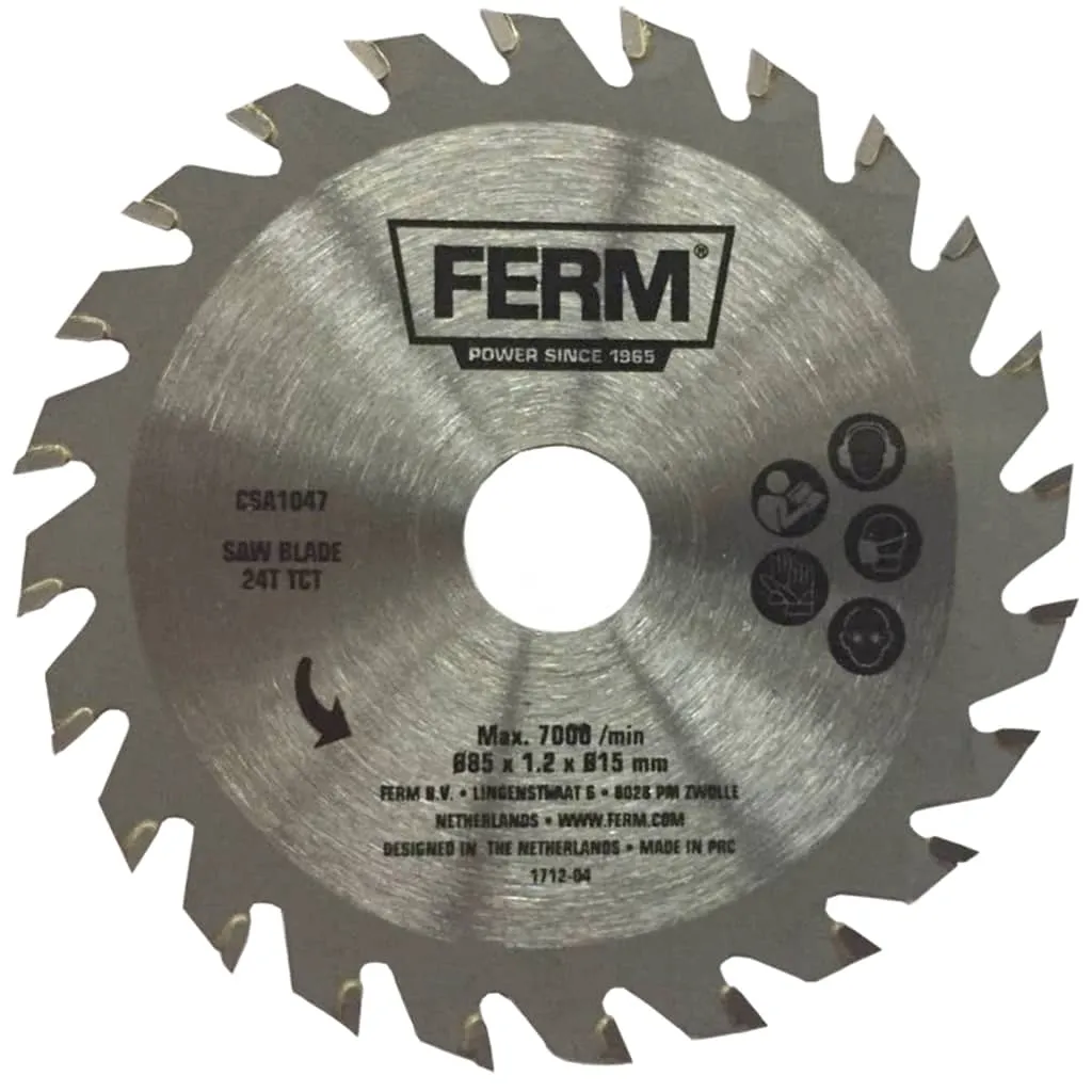 Lama Precisione 85mm FERM CSA1047 24T TCT - Ricambio Originale