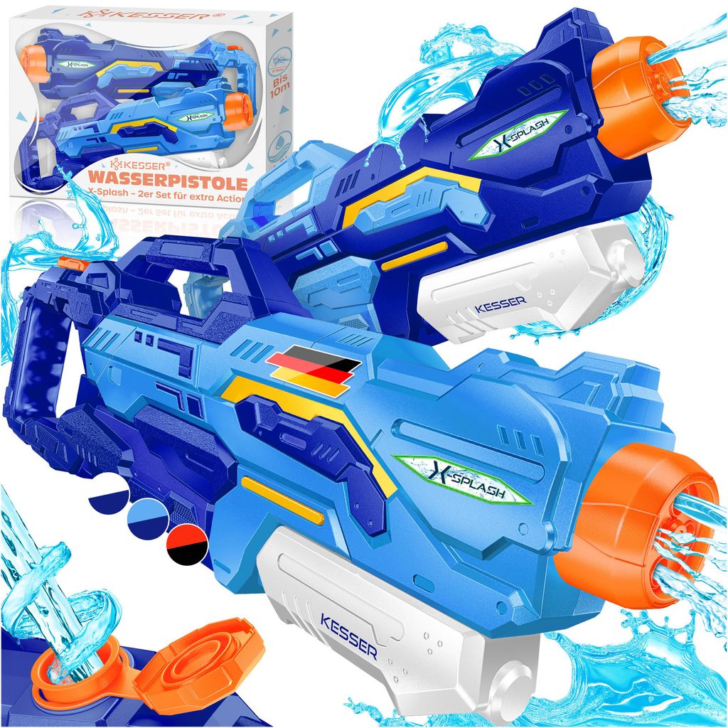 KESSER® Wasserpistole 2er Set Wasserpistolen Spritzpistolen Produktbild 