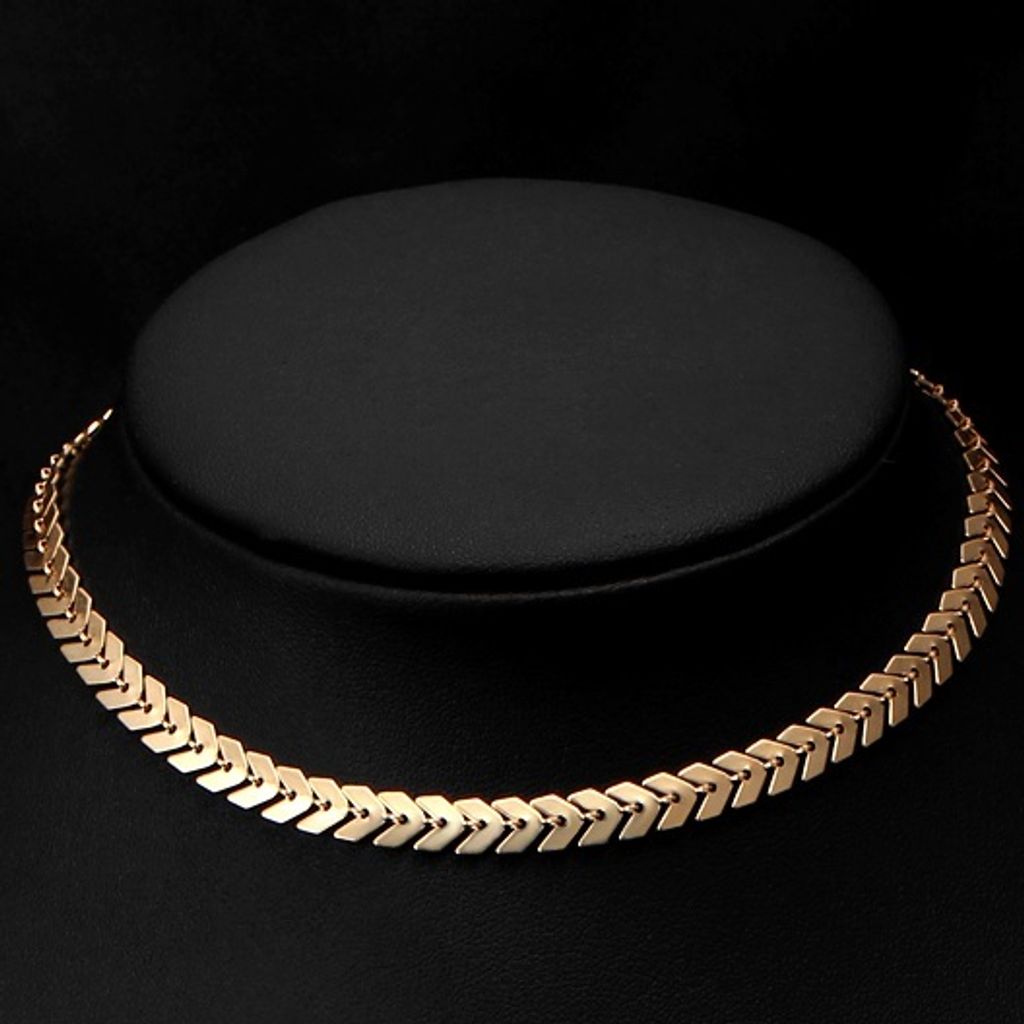 Collier MO-2782 Doré - Élégance et Confort sans Nickel Image du produit 