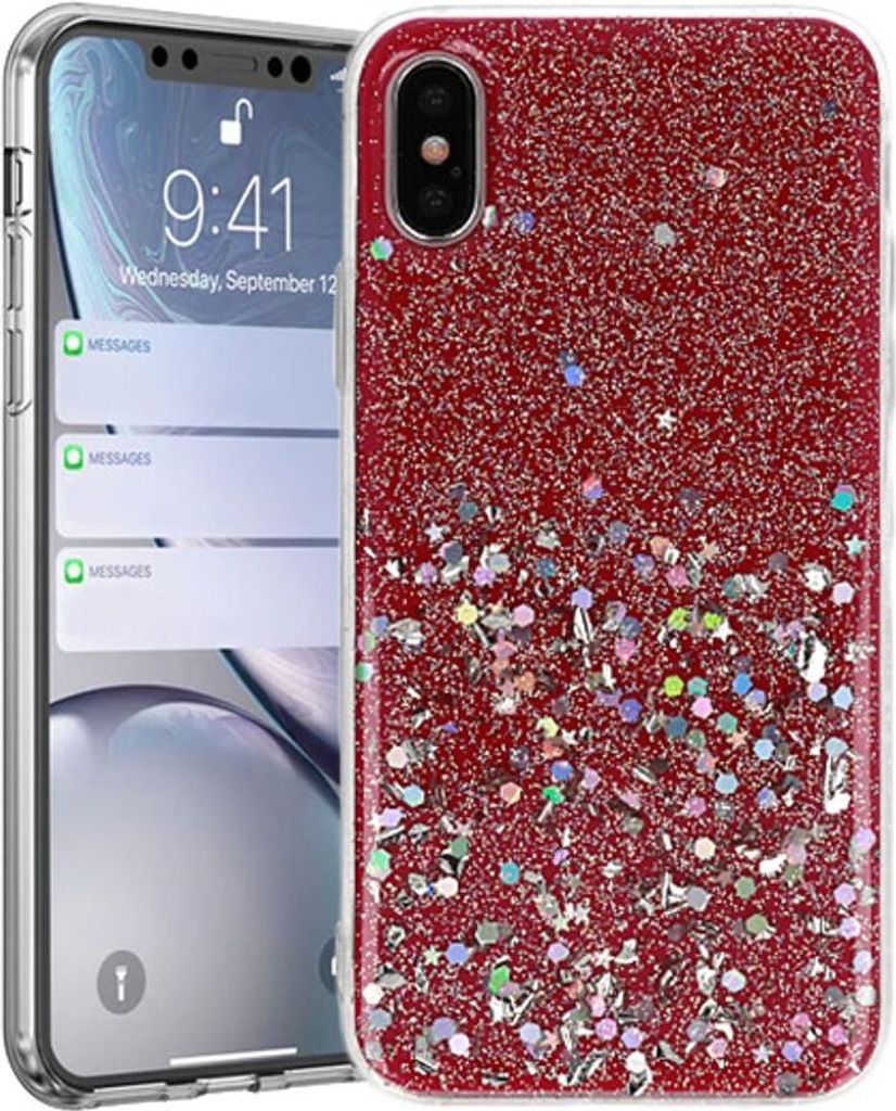 Handyhülle Bling Glitzer Hülle Silikon Case Schutz Tasche für Samsung A30/A20