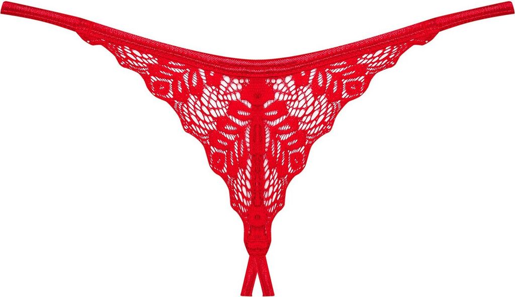Obsessive - Ingridia Ouvert String - Rot Obrázok produktu 5