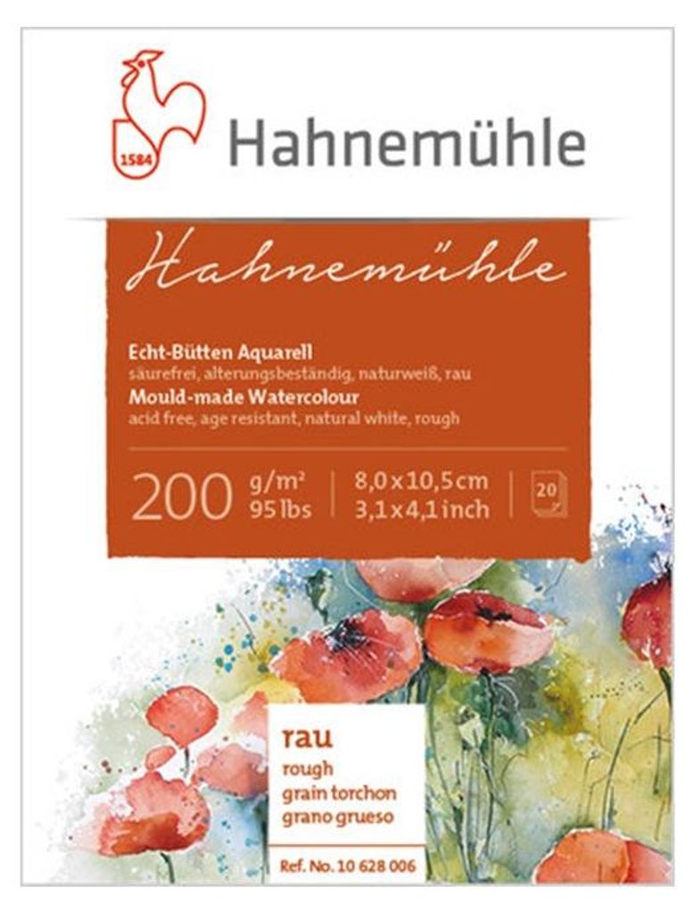 Hahnemühle Raues Aquarellpapier 8x10,5 cm Produktbild 