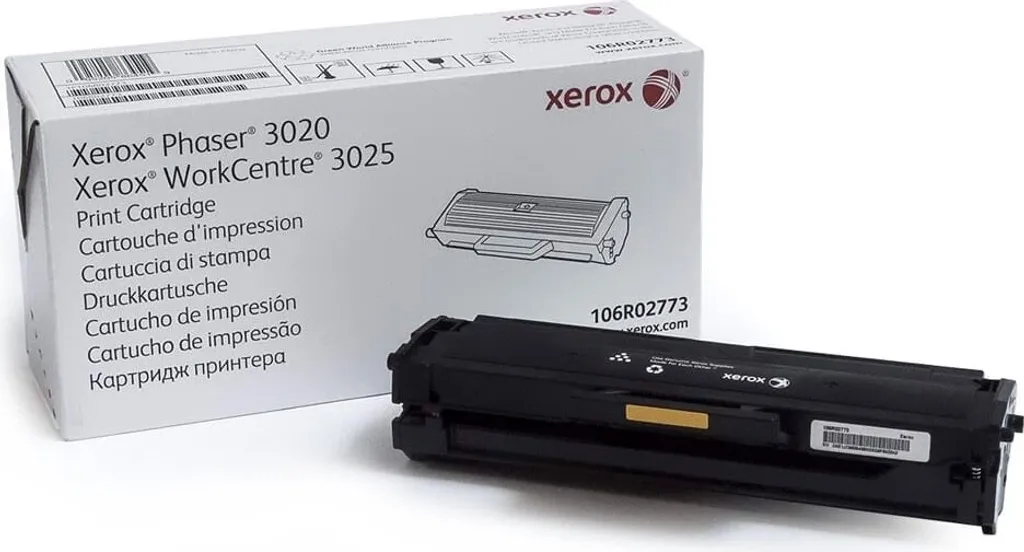 Toner Xerox 106R02773 Noir Haute Qualité 1500 Pages pour Phaser 3020