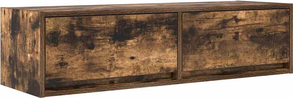 Base TV Legno Rovere Fumé 100x31x25,5 | Mobile Basso Porta Monitor