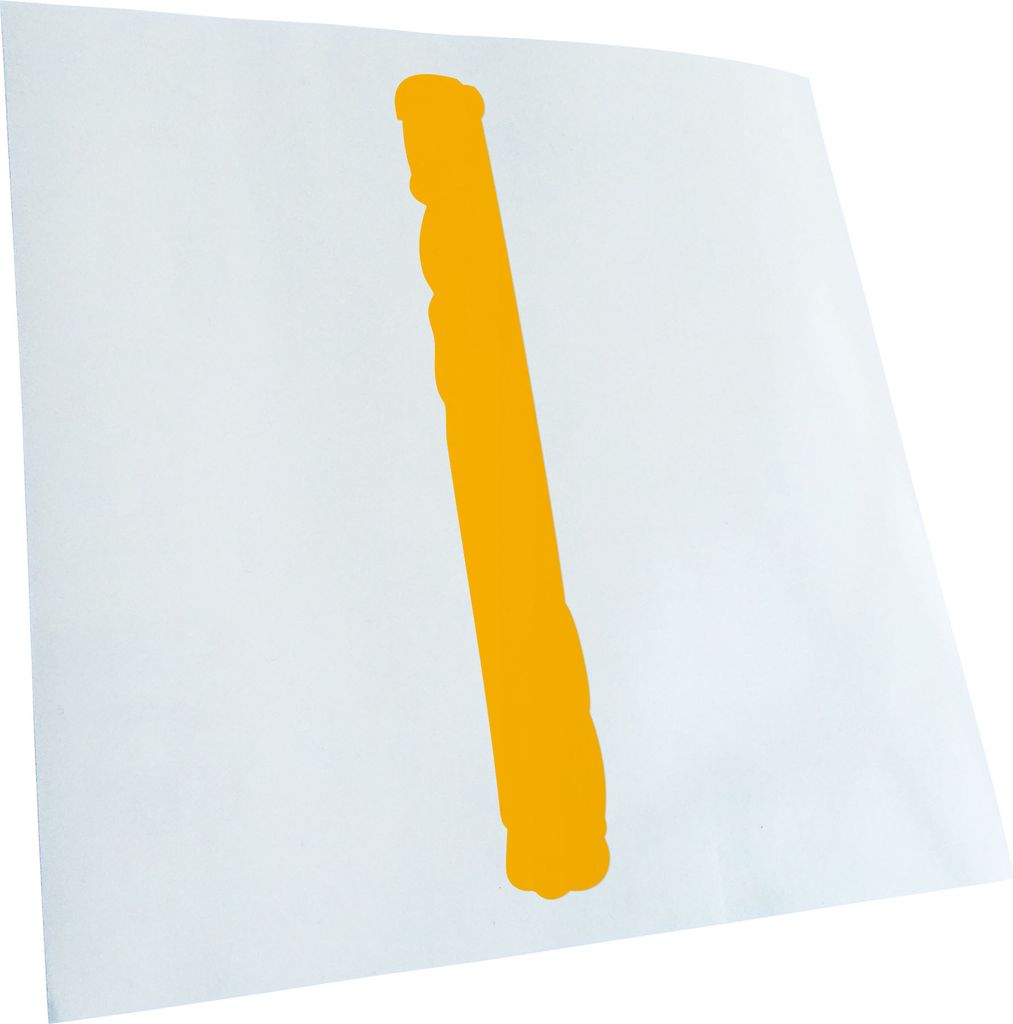 Kiwistar - Autoaufkleber - Futhark ISA Rune - Neon Matt - Aufkleber für Auto Kfz Fahrrad, LKW, Truck Mofa